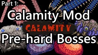 Modded Terraria  Calamity PreHardmode Boss Speedkill Revengeance Mode [upl. by Perlie]