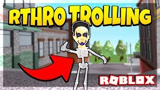 RTHROANTHRO TROLLING ON SUPER POWER TRAINING SIMULATOR ROBLOX [upl. by Tallbot]