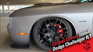 Installing MGP Brake Caliper Covers For 2015 Challenger RT [upl. by Kammerer]