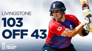 Liam Livingstone Smashes 103 off 43 🔥  📺 EVERY Ball  England v Pakistan [upl. by Anemolif]