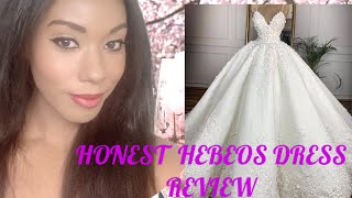 Hebeos wedding dress gown review hebeos dress giveaway [upl. by Vincenta]