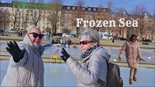 🇫🇮 ITS INSANE  Walking on Frozen Sea in Helsinki Finland [upl. by Estren283]