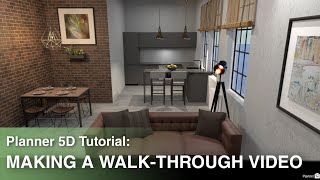 How to make a Walkthrough video in Planner 5D  Tutorial by Ayuh [upl. by Clarinda]