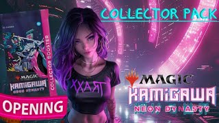 MTG KAMIGAWA NEON DYNASTY Collector Box Break Magic Pack [upl. by Hootman121]