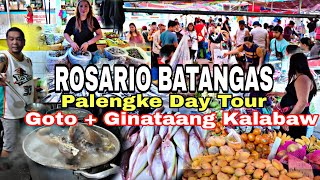 GOTO  GINATAANG KALABAW  ROSARIO BATANGAS PALENGKE DAY TOUR [upl. by Refinne837]