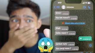 ORANG TAK KENAL CHAT AKU PUKUL 2 PAGI  DIA SALAH NOMBOR [upl. by Ahsinawt]