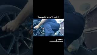 Taking Lock Nut Key Off lugnuts mechanic technician mobilemechanic tulsa wheels youtube [upl. by Abdel]