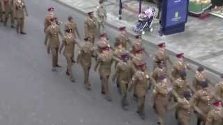 Remembrance parade making its way through Maidstone Town Centre [upl. by Dominus932]