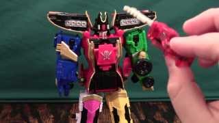 Power Rangers Super Megaforce Legendary Megazord Review Kaizoku Sentai Gokaiger GokaiOh [upl. by Sisxela982]