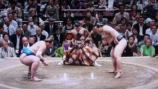 Tochinoshin vs Asashoryu Day2 KugatsuBasho 2009 Sep [upl. by Attevroc]