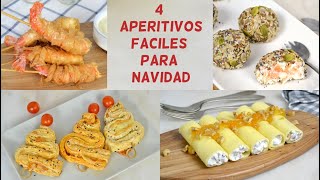 4 Aperitivos fáciles para NAVIDAD [upl. by Bellaude]