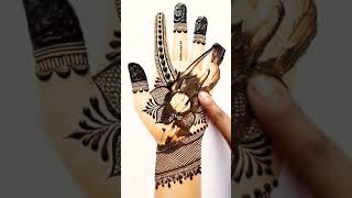 New easy stylish front side mehndi designbeautiful mehndi designsmehndi ki designmehandishorts [upl. by Ellekcir]