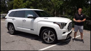 Is the 2023 Toyota Sequoia Capstone a BETTER luxury SUV than a GMC Yukon Denali [upl. by Asseneg]