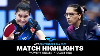 Judith Morales vs Sibel Altinkaya  WS Qual  WTT Contender Lima 2023 [upl. by Nyrat]