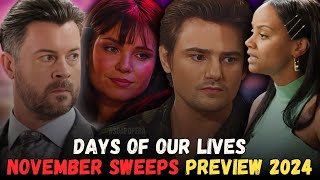 Days of Our Lives November 2024 Sweeps EJ’s Shocking Shooting Johnny’s Secret amp Sami Showdown [upl. by Tomasine]