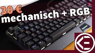 30 EURO  mechanische GAMING TASTATUR mit RGB Beleuchtung  Kann so was gut sein [upl. by Yanffit]