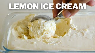 3Ingredient Lemon Ice Cream Recipe  No Ice Cream Machine [upl. by Daffie]