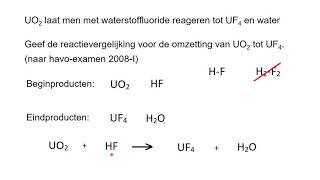 Oefeningen met het opstellen van reactievergelijkingen aan de hand van een stukje tekst [upl. by Seuqram]