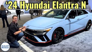 All new 2024 Hyundai Elantra N Features  Walk Around [upl. by Bartholomeus94]