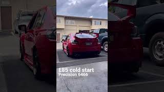 BIG TURBO Sti E85 Cold Start [upl. by Bullard756]