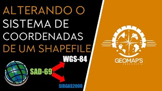 Como REPROJETAR um shapefile para outro Datum  ArcGIS na prática [upl. by Amuh]