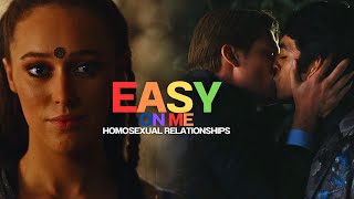 Homosexual Relationships • Easy on me multicouples [upl. by Sidwohl]