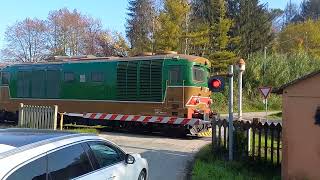 Passaggio a livello Boglietto AT Sp 51  Level crossing  Spoorwegovergang [upl. by Krissy]