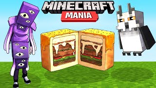 Minecraft Manía  Chef hace HAMBURGUESA CUBICA [upl. by Hermina]