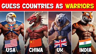 Countries As Warriors  Guess The Country Quiz [upl. by Hak]