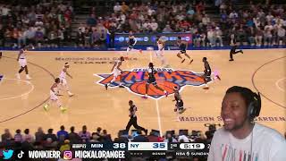 MickalNaps Reacts To TIMBERWOLVES at KNICKS  NBA PRESEASON FULL GAME HIGHLIGHTS  October 13 2024 [upl. by Seiber]