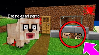 TROLLÉ y ¡ME ESCONDI DE ESE NO ES MI PERRO 😂 Bebe Noob EL ESCONDITE en MINECRAFT [upl. by Oiratnom891]