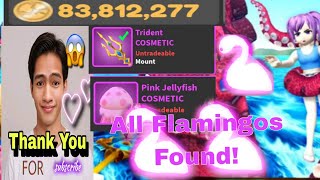 World Zero New Event😍All Spot Flamingos Found all😍 New Mount And Items😍 [upl. by Lyndsie]