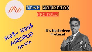 Kya hota h Depin project or DAWN protocol kya hai  Real airdrop [upl. by Wiltz]