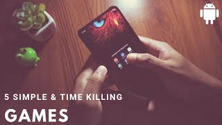 5 Simple amp Time Killing Games  Android  Part 01 [upl. by Ardnazxela147]