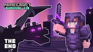 First Time Defeating The Ender Dragon  Minecraft 119 Lets Play  FINAL EPISODE [upl. by Yelac]