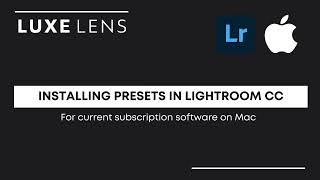 How to Install Presets in Subscription Lightroom  Mac [upl. by Lawrenson44]