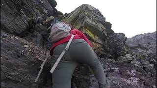 Climbing GoingToTheSun Mountain  Glacier National Park [upl. by Nomit209]