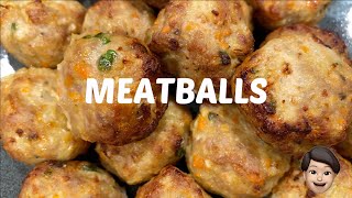 Air Fryer MeatballsEasy Homemade Meatballs Recipe [upl. by Grussing]