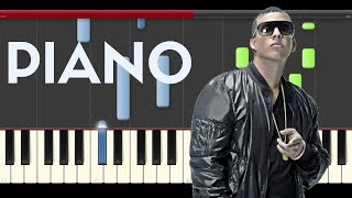 Daddy Yankee Shaky Shaky piano midi tutorial sheet partitura cover app karaoke [upl. by Latoyia]