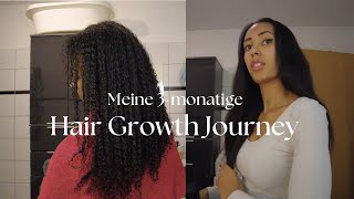 Hair Growth Journey 🥰 Lange gesunde Afrohaare in 3 Monaten [upl. by Alliuqat430]