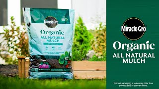 How To Use MiracleGro® Organic All Natural Mulch [upl. by Earla]