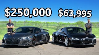 2023 Audi R8 GT vs The Cheapest Audi R8 You Can Buy [upl. by Collie]