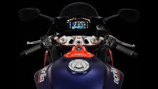 Aprilia RS 660 s full breakdown of dashboard menus and controls [upl. by Genet]