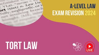 Tort Law  ALevel Law Revision for 2024 [upl. by Assirahc285]