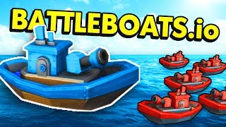 BattleBoatsio  BIGGEST BATTLE BOAT IN THE GAME Battle Boatsio Funny Gameplay [upl. by Denzil]