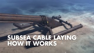 Subsea cable laying  How it works [upl. by Llenyl]