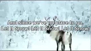 Michael Buble  Let It Snow Lyrics on Screen [upl. by Ahsiele47]