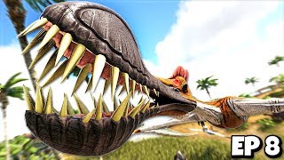 Taming a TROPEOGNATHUS  ARK Survival Evolved Jurassic Modded 8 [upl. by Enailil]