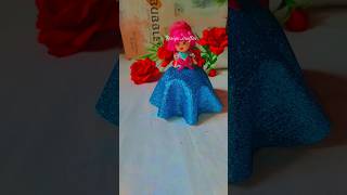 DIY Barbie dress 💡  barbiedoll barbie doll dress diy miniature [upl. by Etra]