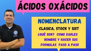 NOMENCLATURA DE ÁCIDOS OXACIDOS [upl. by Dallis]